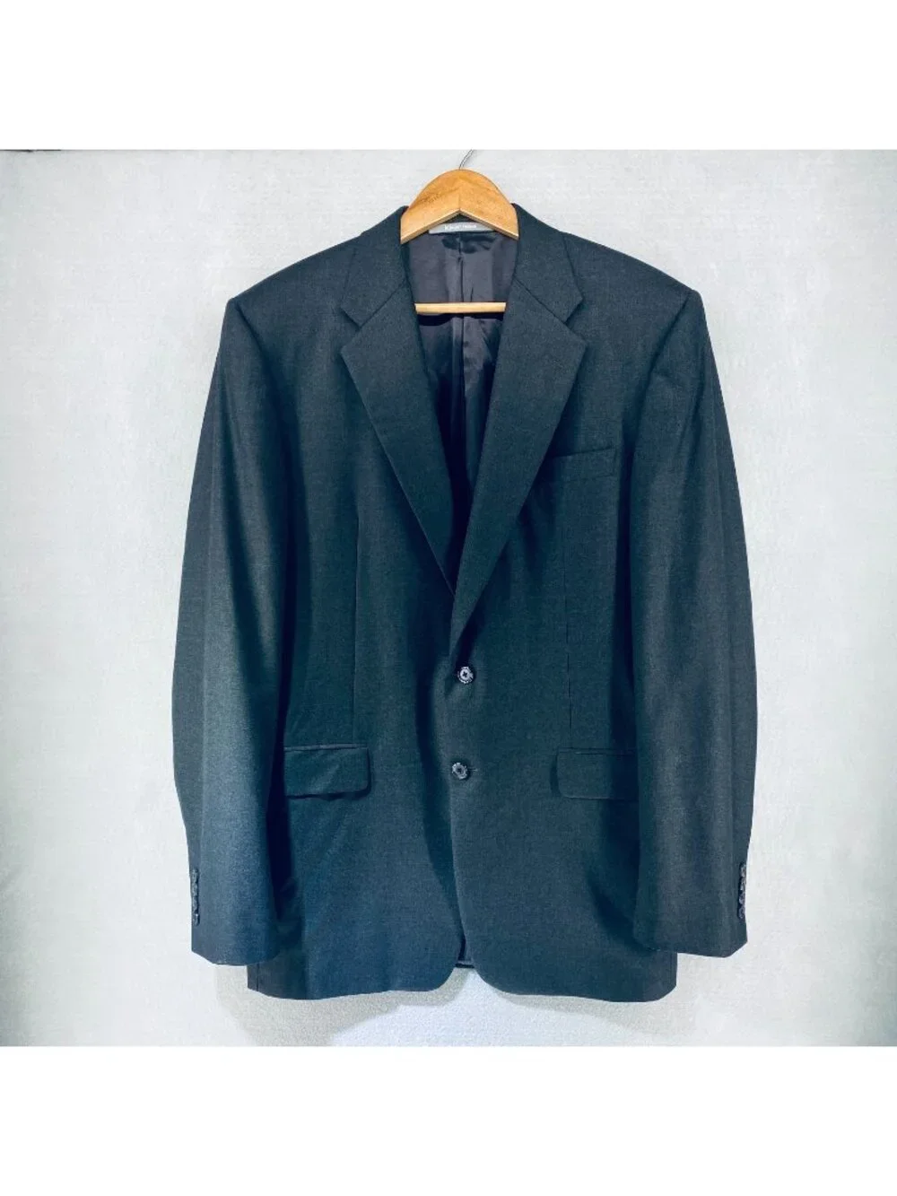 Hickey Freeman x Loro Piana Blazer Mens 42L Gray Wool Sport Coat Jacket Wedding